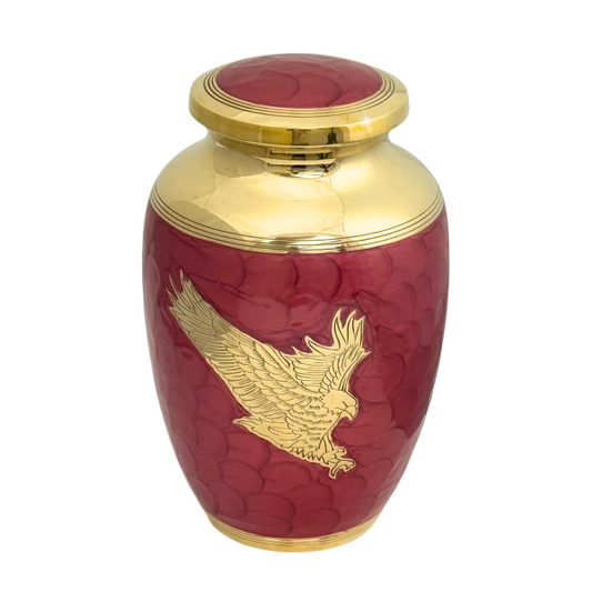Bald Eagle Regal Brass Urn